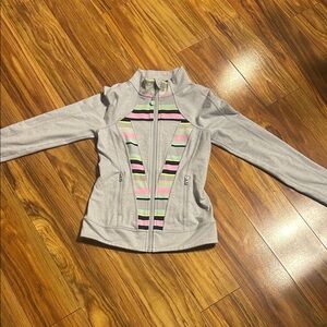 Cat & Jack Gray Jacket with Colorful Stripes